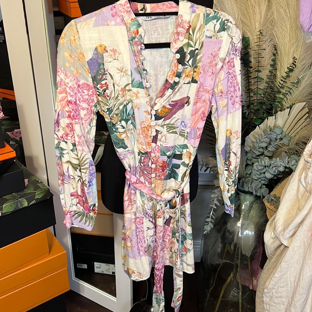 Zara print dress